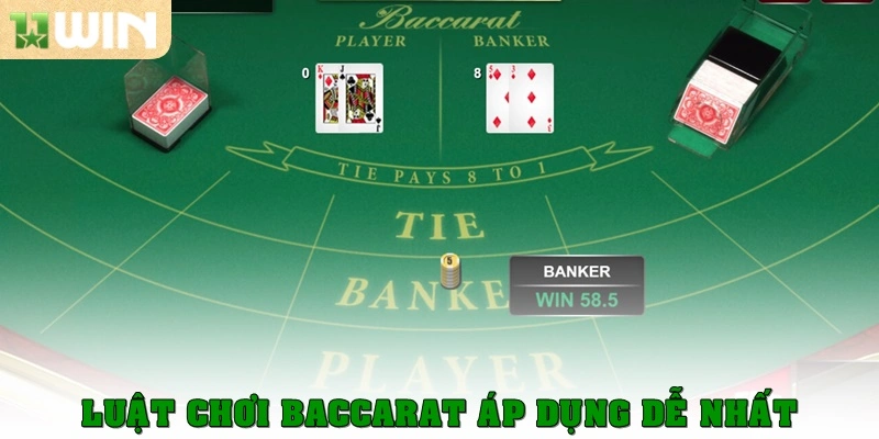 Luật chơi Baccarat áp dụng dễ nhất